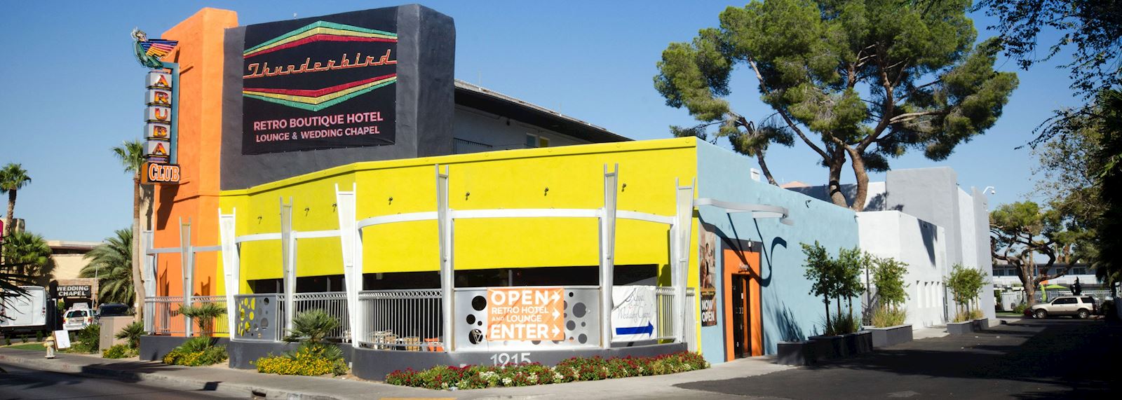 Location of Thunderbird Boutique Hotel, Las Vegas, Nevada